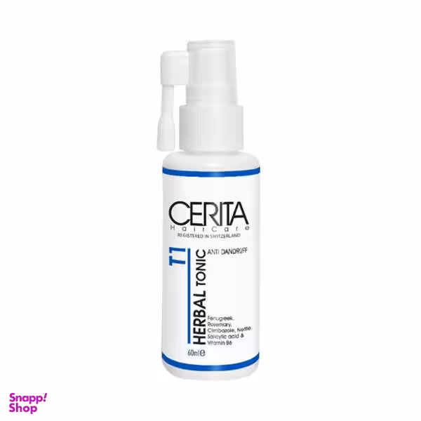 تونیک تقویت کننده مو سریتا (Cerita) (Cerita) مدل Herbal حجم 60 میلی لیتر