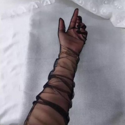 دستکش توری بلند