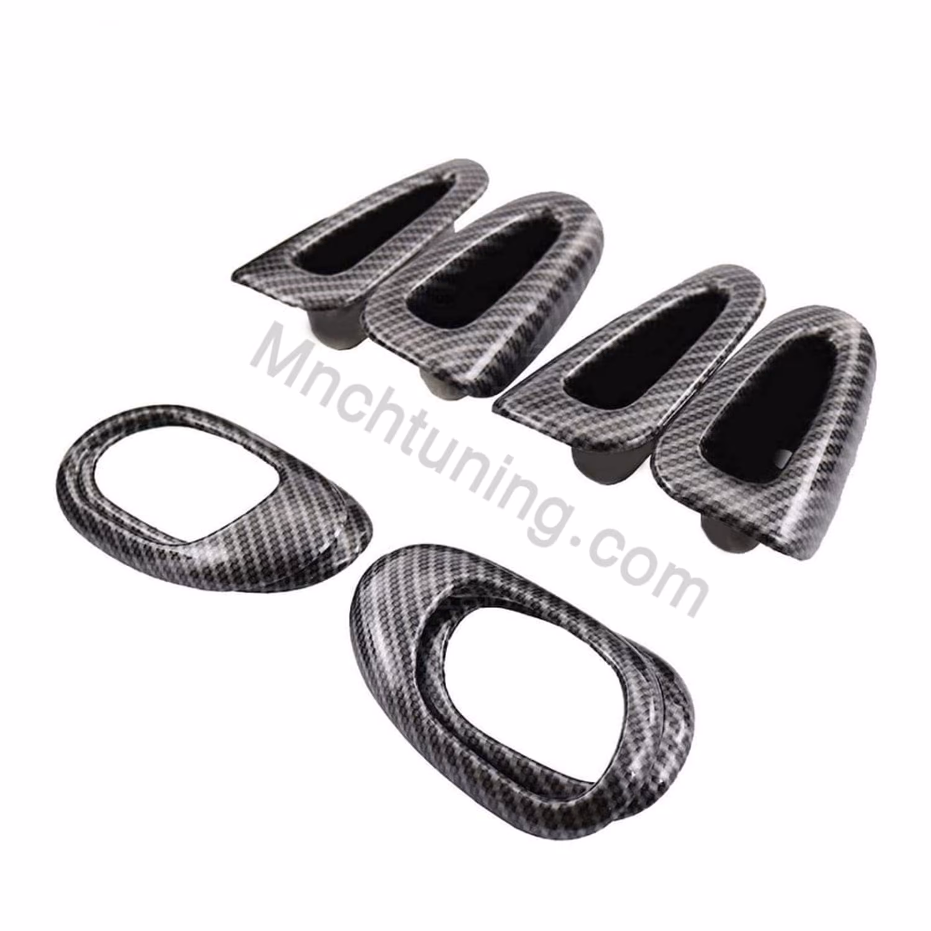 دکوراتیو 8 تیکه درب 206 رنگ مشکی کربن