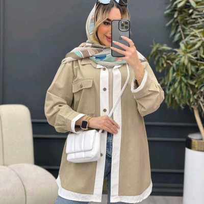 مانتو اسپرت زنانه لنین نچرال مدل سپیدار