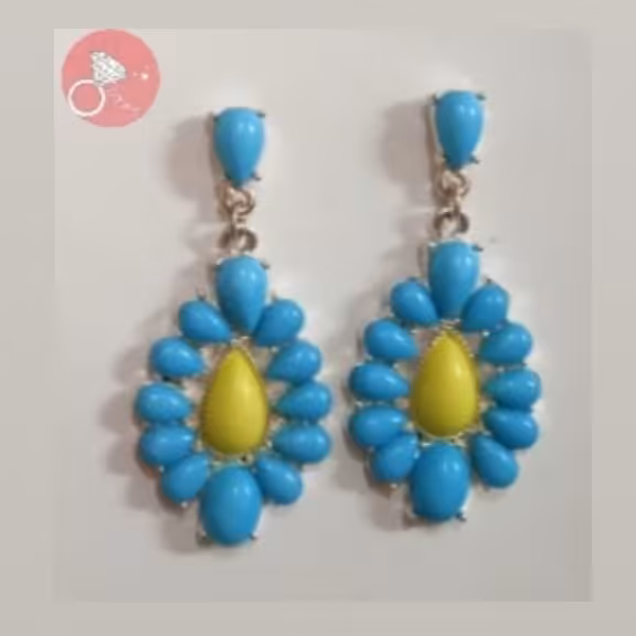 گوشواره مجلسی فیروزه‌ای 