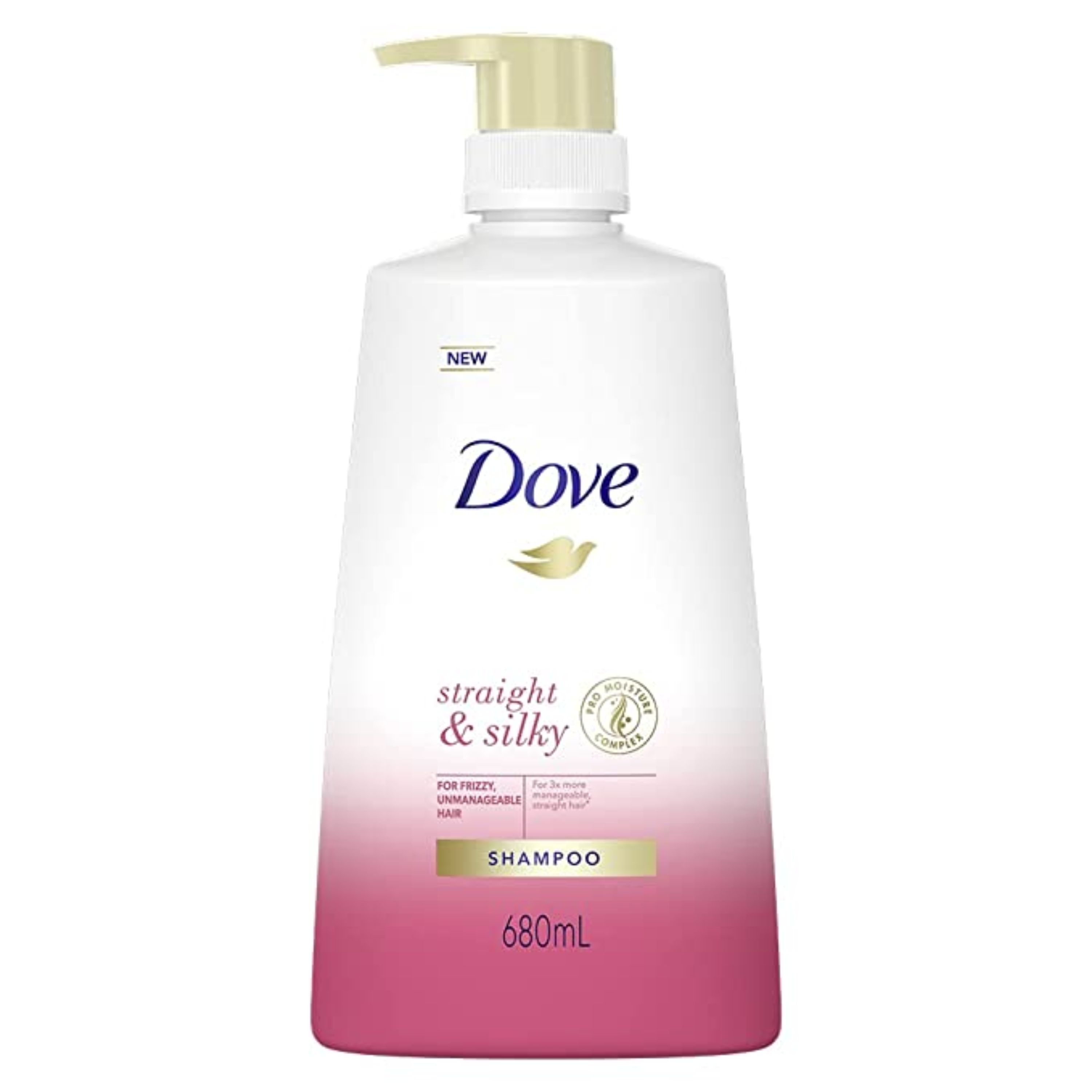 شامپو صاف کننده مو داو Dove مدل Straight and silky