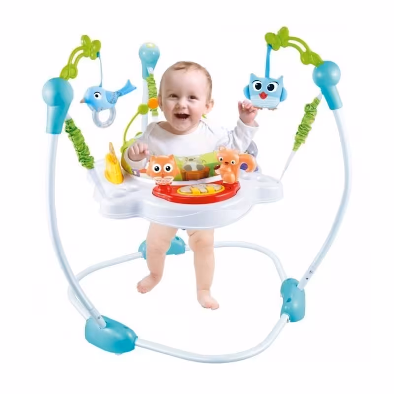 جامپر موزیکال نوزاد طرح جغد و سنجاب