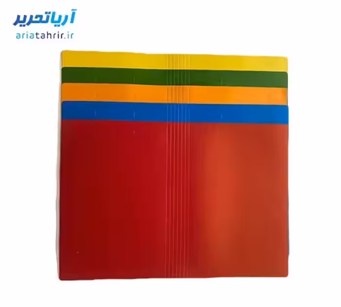پوشه مقوایی خط دار کلاسیک بسته 100 عددی