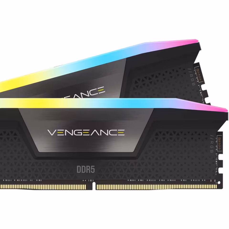 رم کورسیر VENGEANCE RGB Black 32GB 16GBx2 5600MHz CL40 DDR5