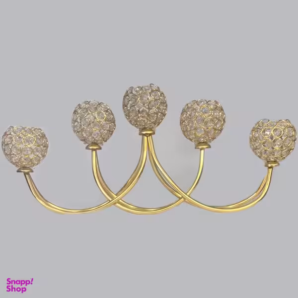 شمعدان نورهام مدل پنج شعله الماسی