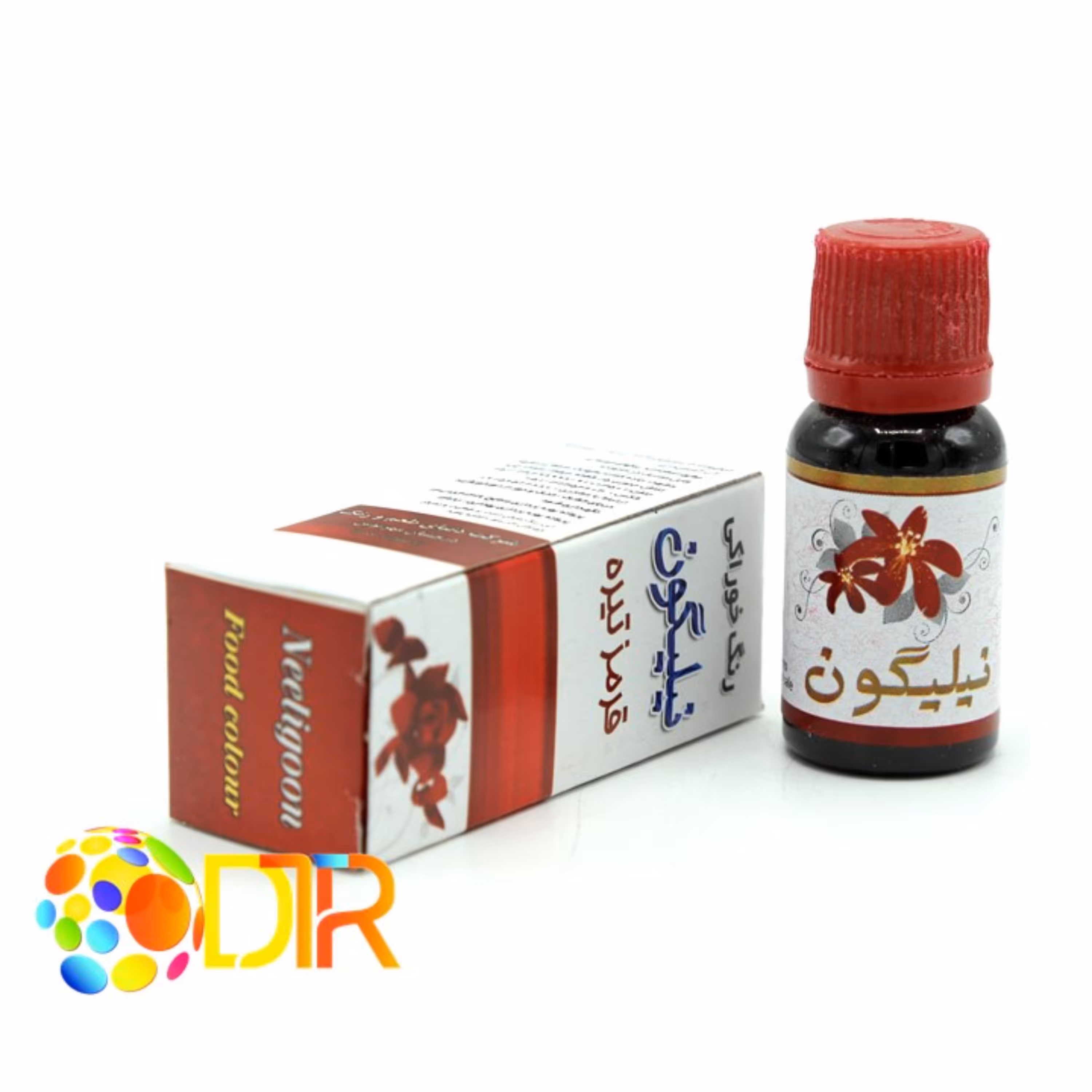 رنگ خوراکی مایع قرمز تیره 18 گرمی نیلیگون
