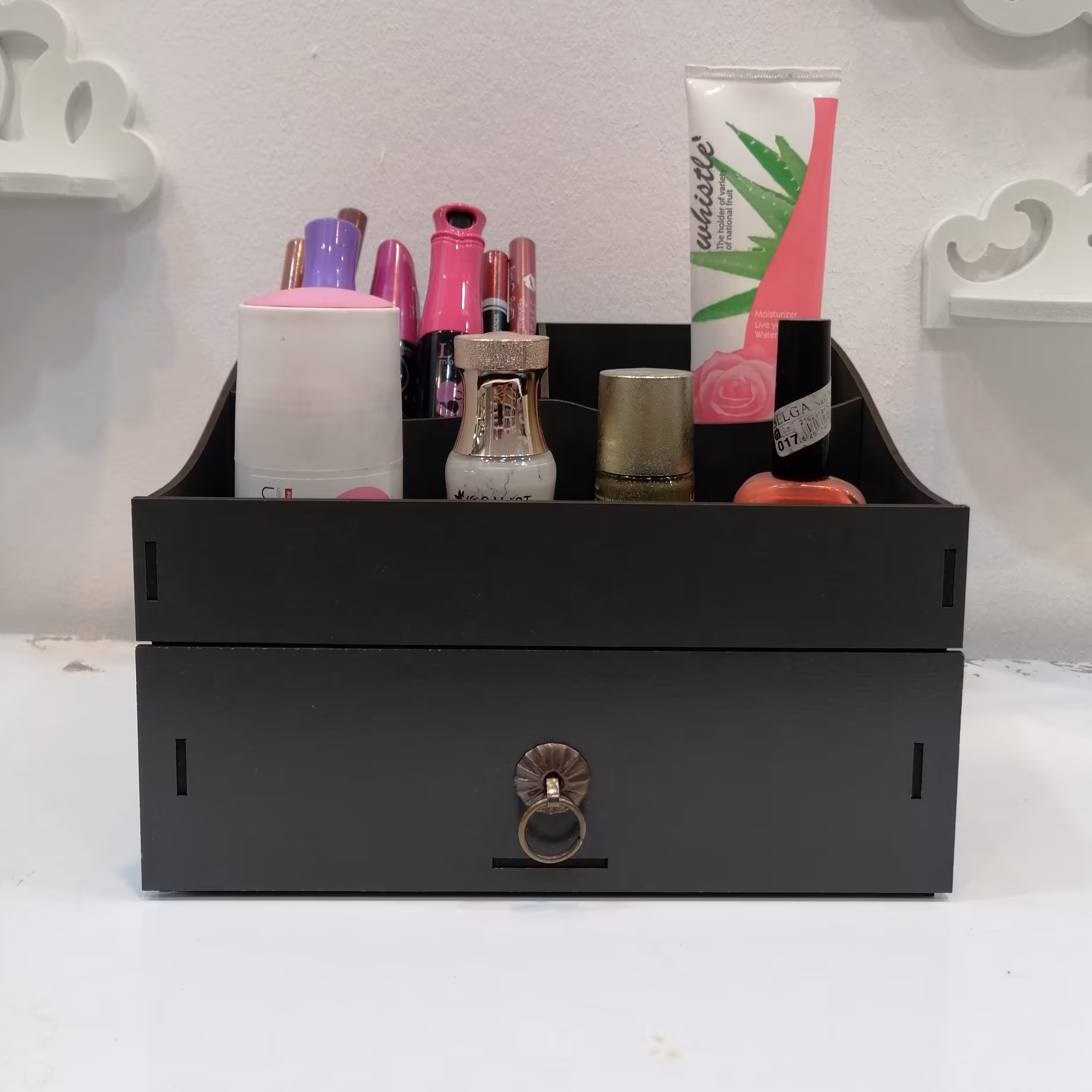 استند نظم دهنده آرایشی چوبی کشویی