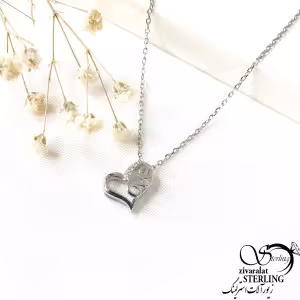 گردنبند قلب(love) نقره ایتالیایی کد 9727