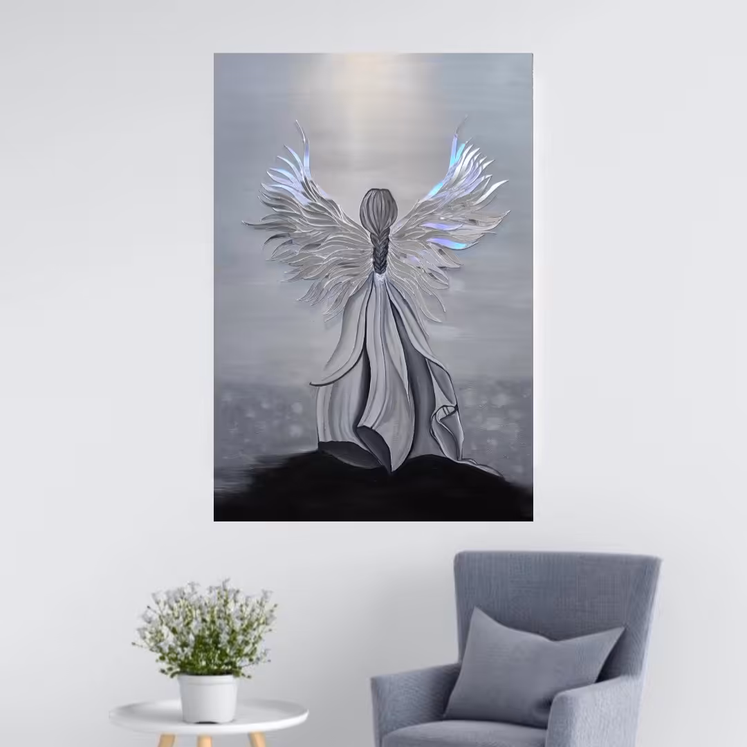 تابلو  دکوراتیو اینه کاری فرشته 