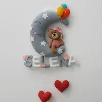آویز اسم (خرس و ماه)
