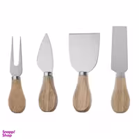 ست کارد صبحانه خوری مدل چوبی مجموعه 4 عددی