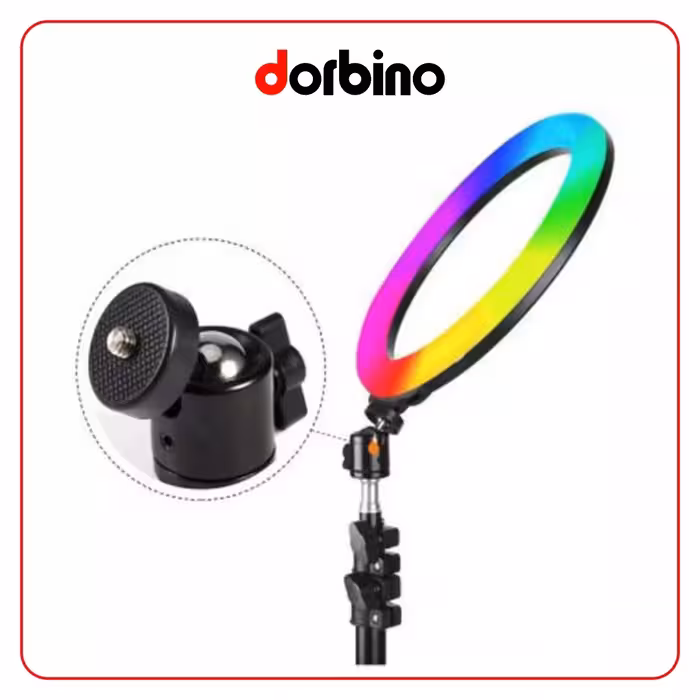 رینگ لایت رومیزی Ring Light YQ-350 RGB - فروشگاه دوربین دوربینو