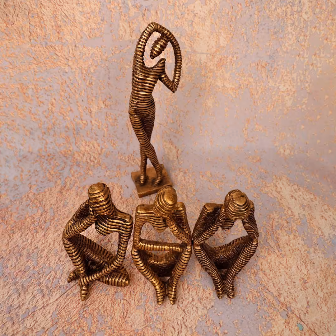 مجسمه مومیایی طلایی 4 تیکه