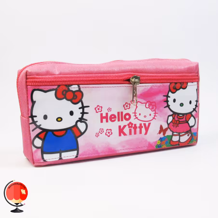 جامدادی دخترانه دوزیپ طرح کیتی