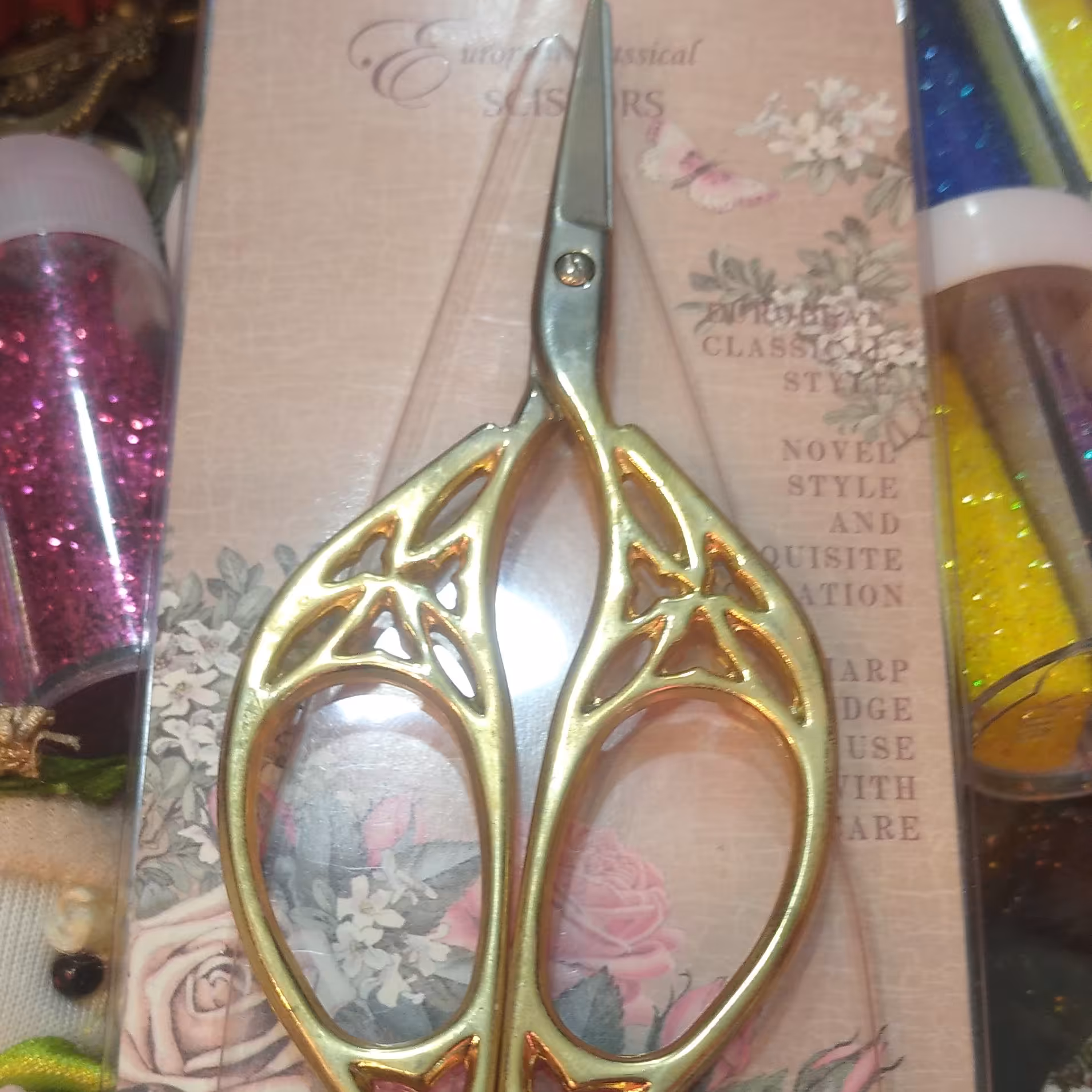 قیچی لوکس گلدوزی سایز کوچک
