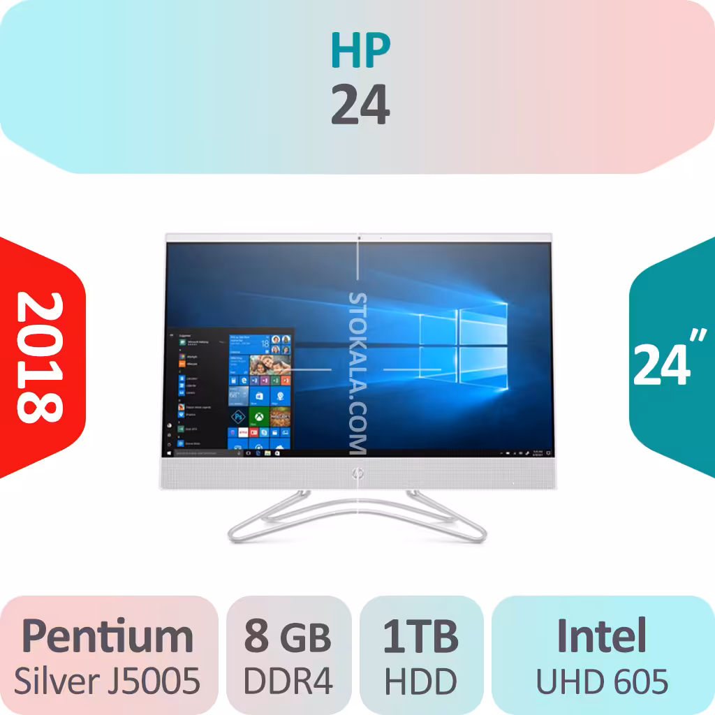آل این وان HP 24 پردازنده Pentium J5005