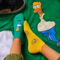 جوراب مچی سیمپسون ها تا به تا نخ پنبه فری سایز