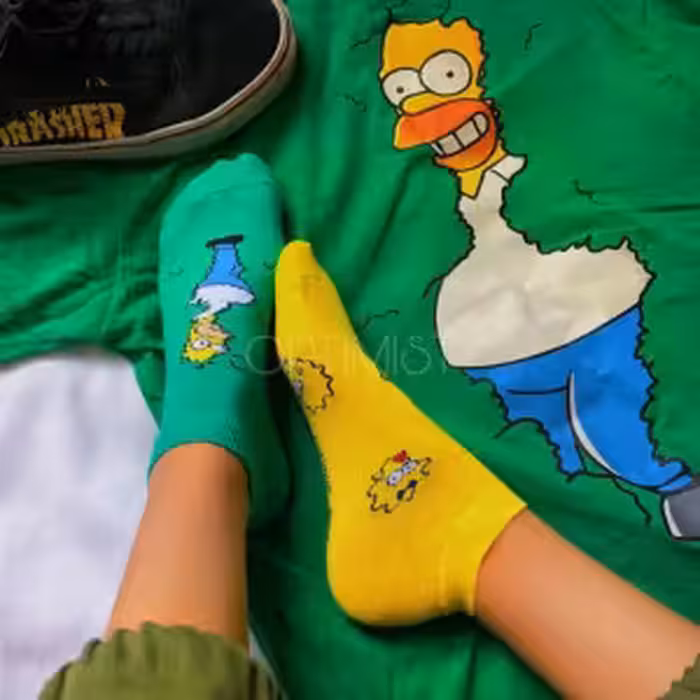 جوراب مچی سیمپسون ها تا به تا نخ پنبه فری سایز