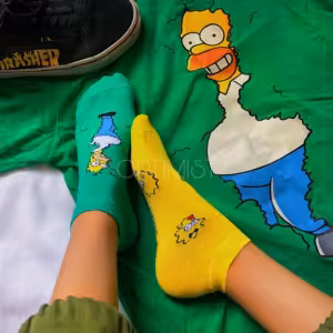 جوراب مچی سیمپسون ها تا به تا نخ پنبه فری سایز