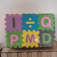 پازل فومی آموزشی حروف انگلیسی و اعداد و ریاضی