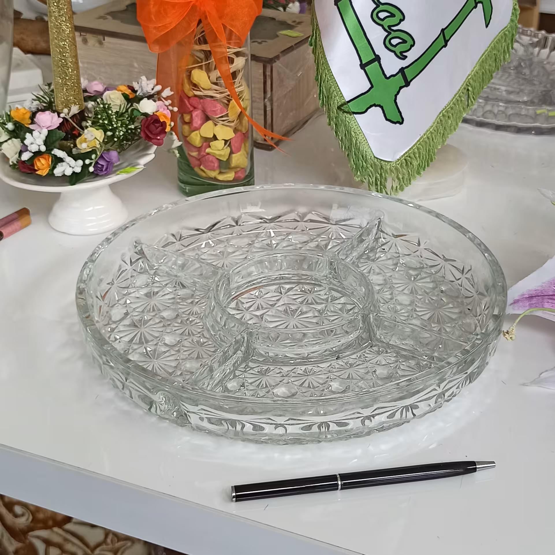 ظرف کریستال اردور خوری 5 قسمتی 