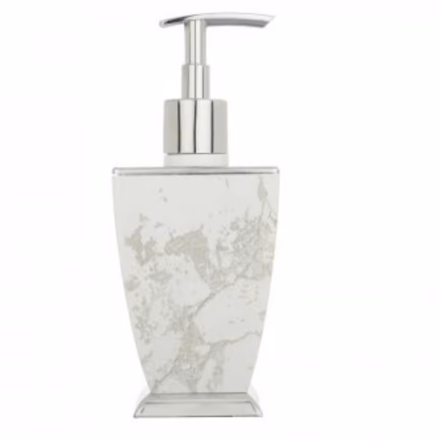 جا مایع هارمونی مدل آوا رو میزی  طرح سنگ سفید کروم 