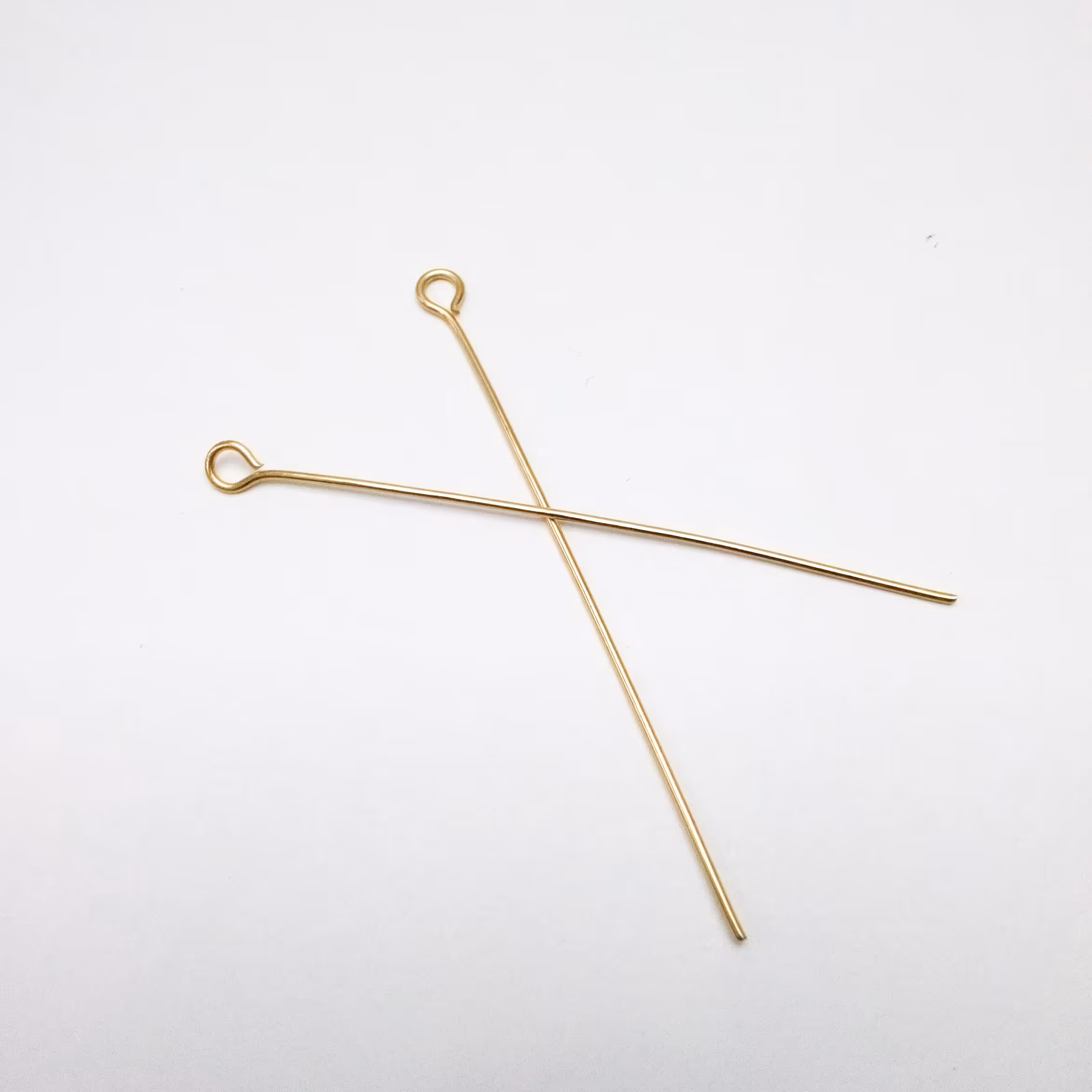 میخ استیل طلایی ته حلقه (بسته 5 عددی)