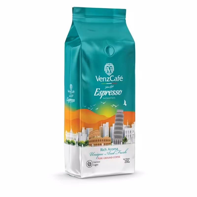 پودر قهوه اسپرسو لایت ونزکافه - 250 گرم سلفونی 250 گرمی