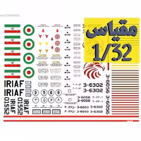 دیکال سه جنگنده F-4 - F-14 و MIG-29 مقیاس 32
