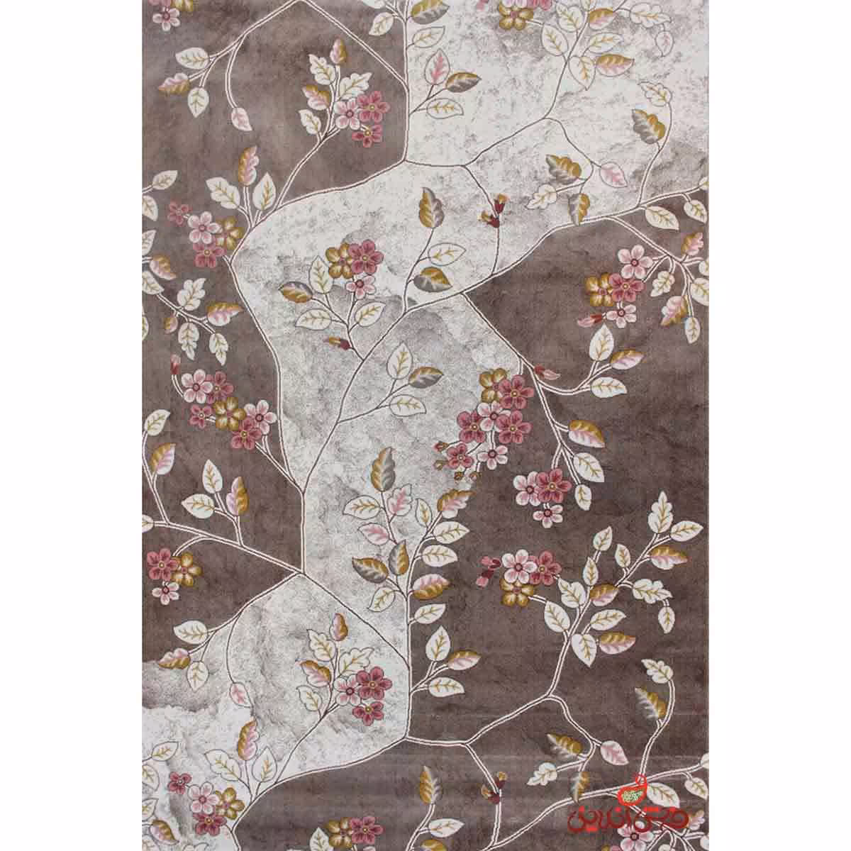 فرش ماشینی ساوین کد 1512 صورتی