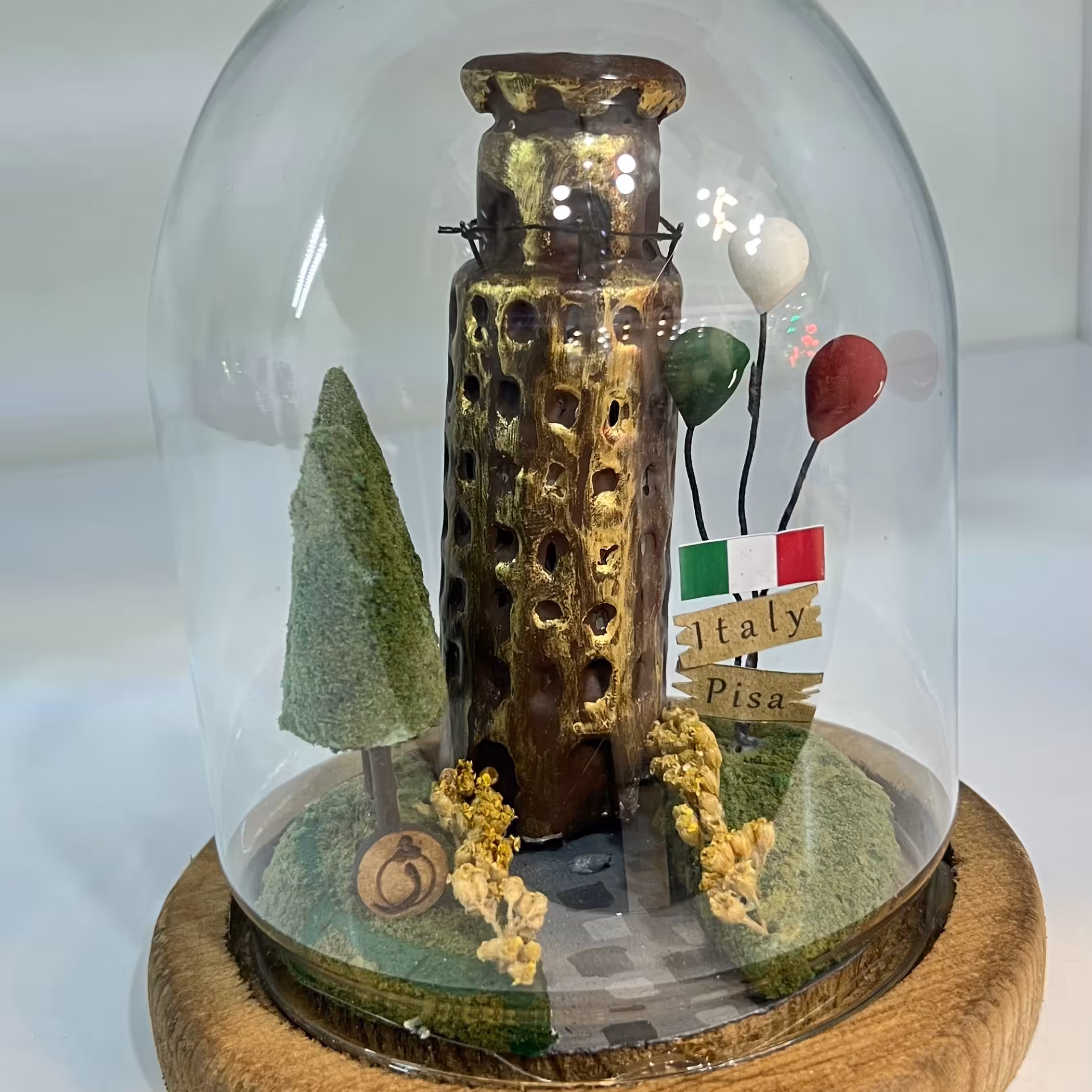 گوی شیشه ای طرح پیزا 