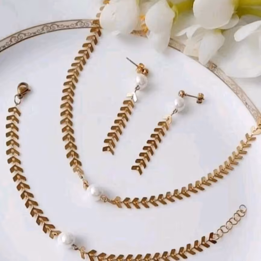 سرویس استیل رنگ ثابت طرح تیغ ماهی 