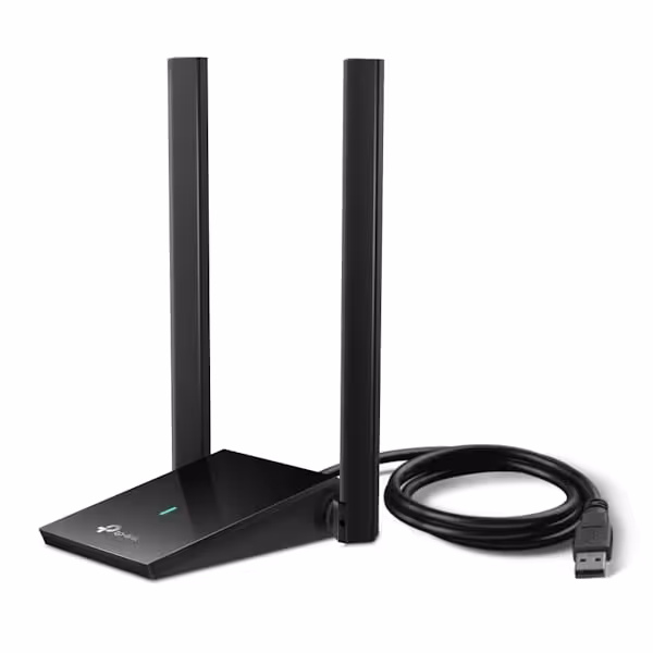 کارت شبکه USB بی سیم Wi-Fi 6 دوبانده AX1800 تی پی لینک مدل Tp-Link Archer TX20U Plus