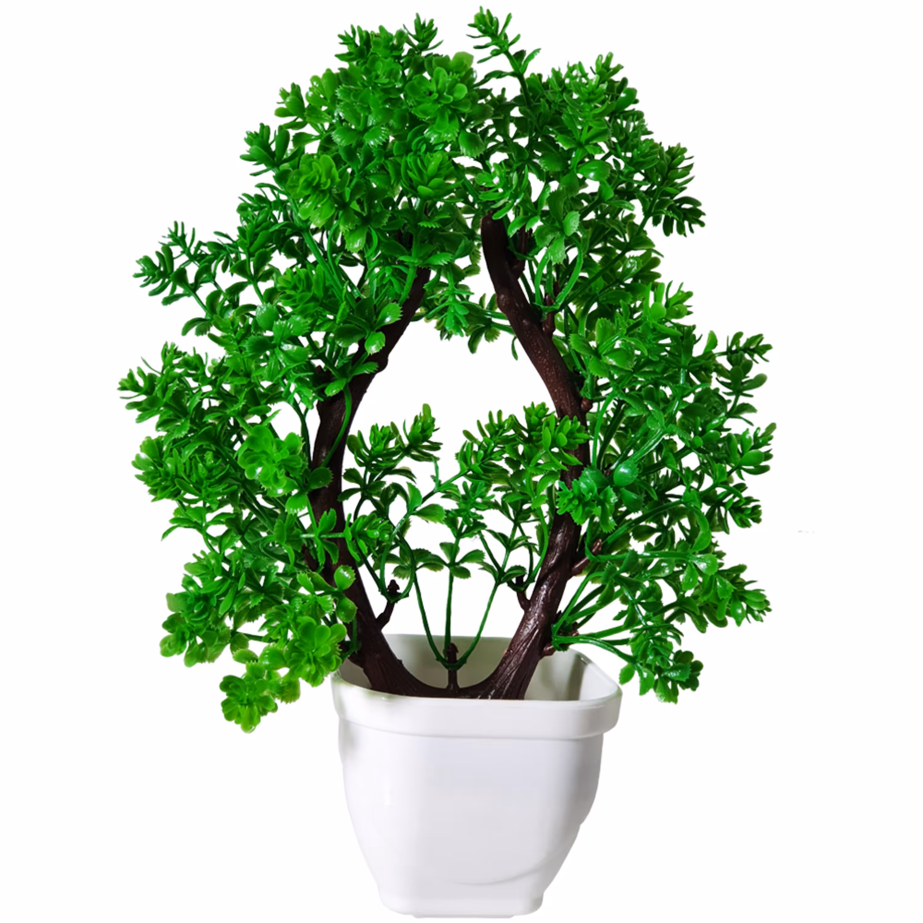 گلدان به همراه گل مصنوعی مدل بنسای کد 07