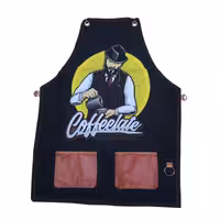 پیش بند باریستا رنگ مشکی با کیفیت عالی مناسب برای رستوران و کافه