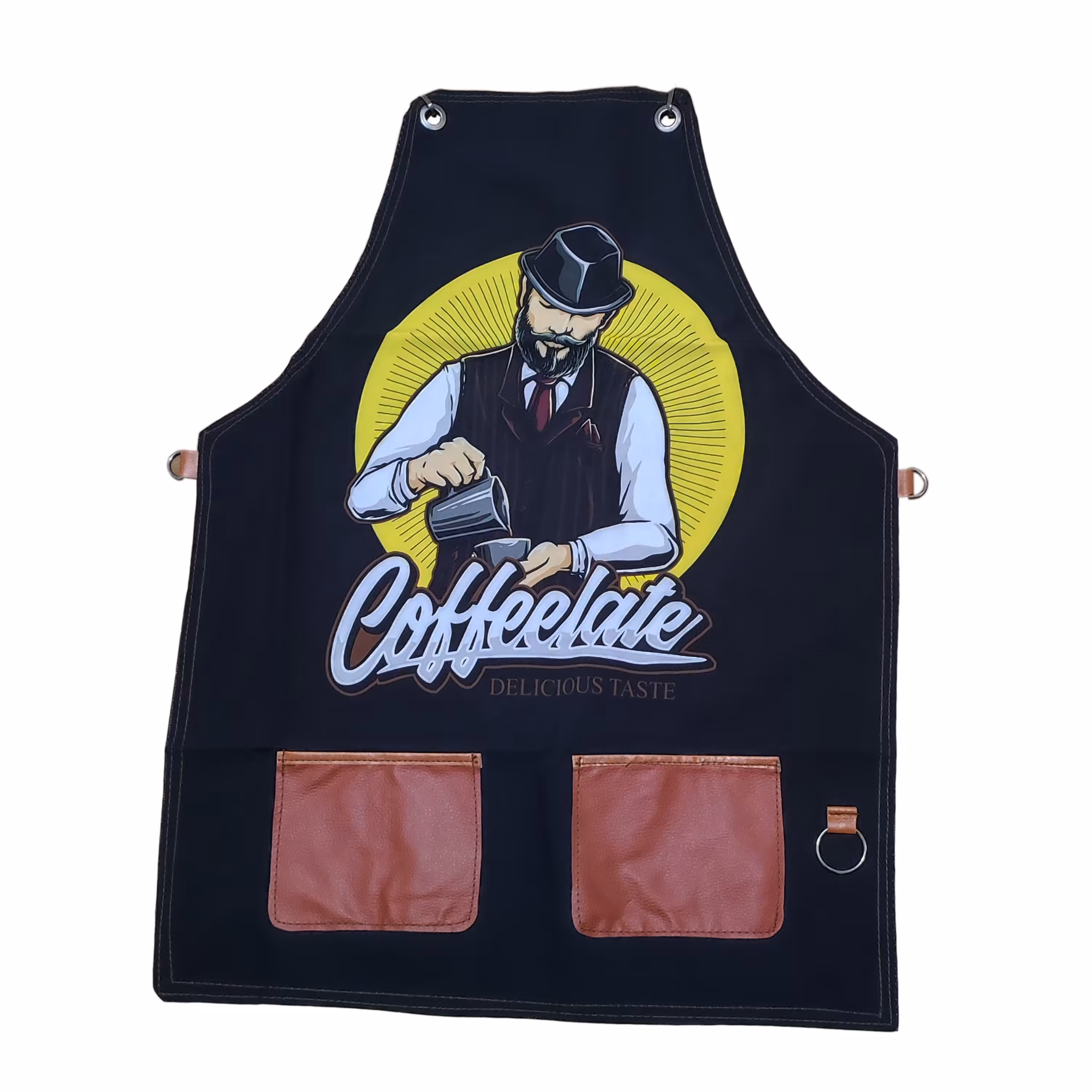 پیش بند باریستا رنگ مشکی با کیفیت عالی مناسب برای رستوران و کافه