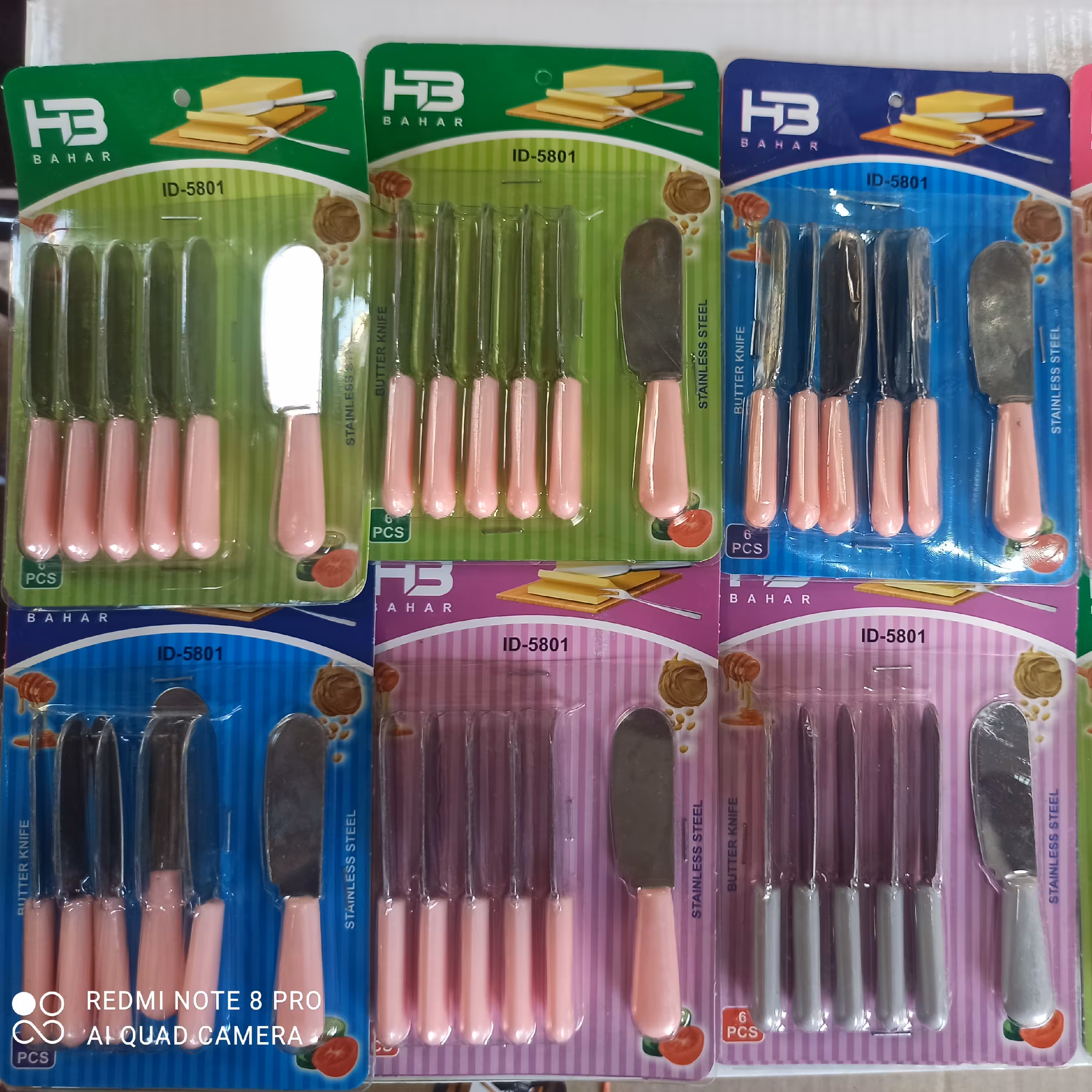 کاردصبحانه کارد کره کارد صبحانه تیغه استیل 6عددی