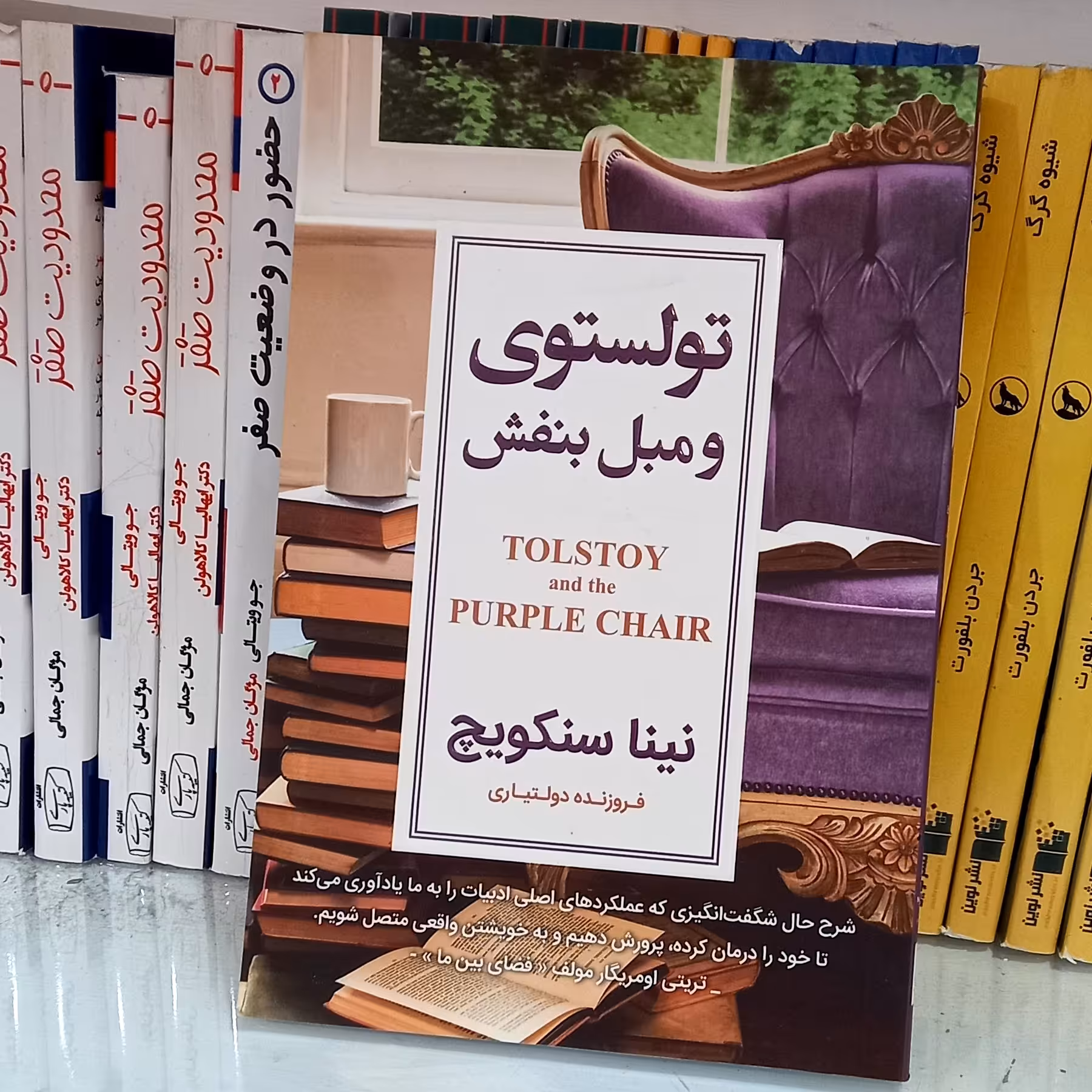 کتاب تولستوی ومبل بنفش🛋نویسنده:نینا سنکویچ...مترجم:فروزنده دولتیاری