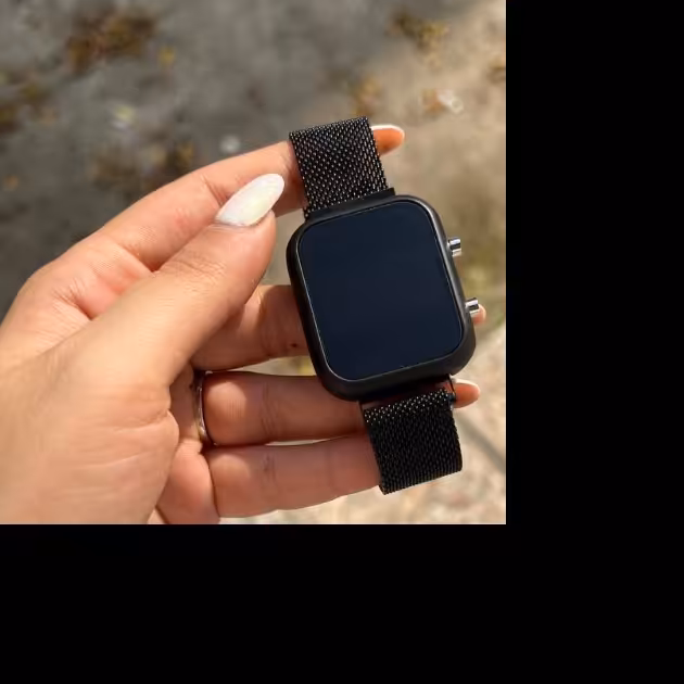 ساعت بند مگنتی اسپرت نمایشگر ال ای دی ساعت و تاریخ دو دکمه