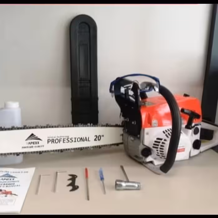 اره موتوری اپکس دوزمانه قدرت 52 سی سی زنجیری تیغه 50 سانت