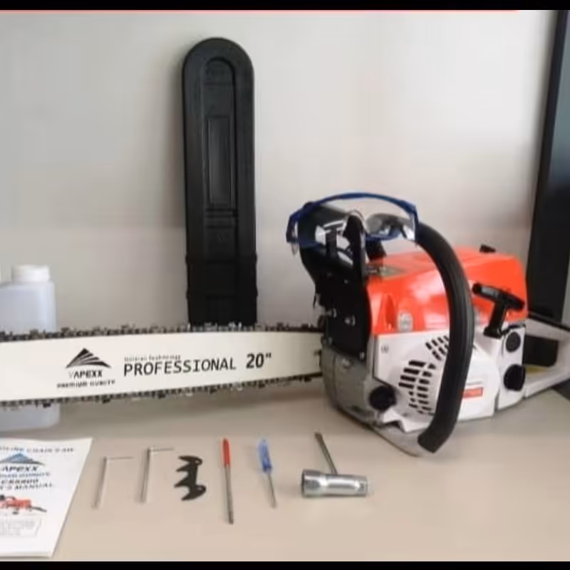 اره موتوری اپکس دوزمانه قدرت 52 سی سی زنجیری تیغه 50 سانت