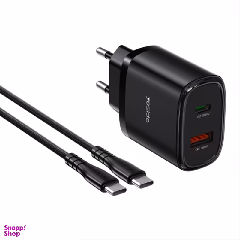 شارژر دیواری 20 وات یسیدو مدل YC50 به همراه کابل usb-c
