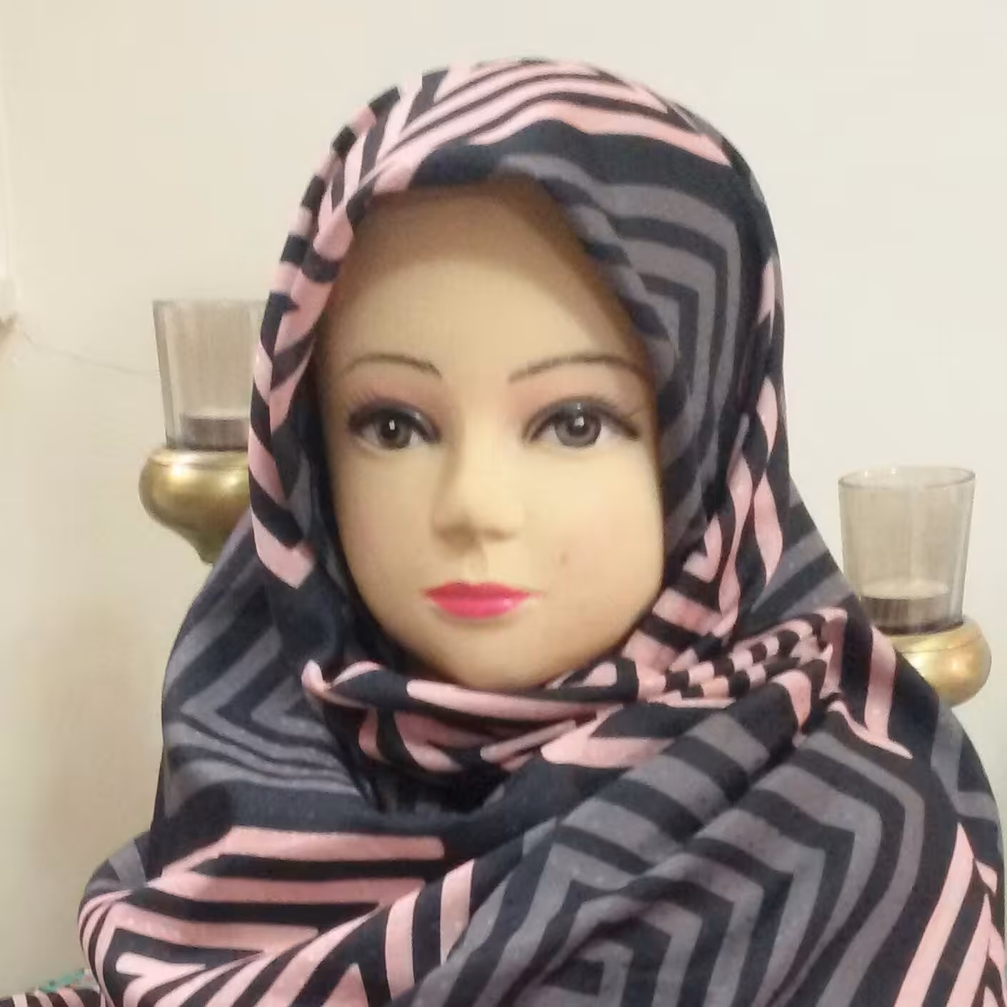 روسری نخی اعلا طرح هندسی