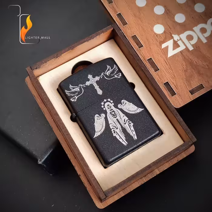 فندک طرح زیپو فرشته نگهبان 