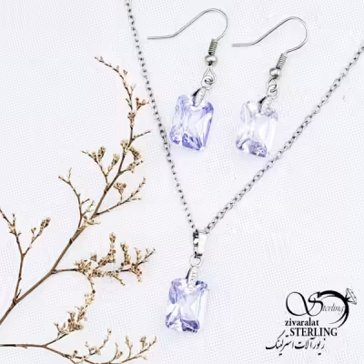 نیمست نگین مربع طرح جواهر کد 12719