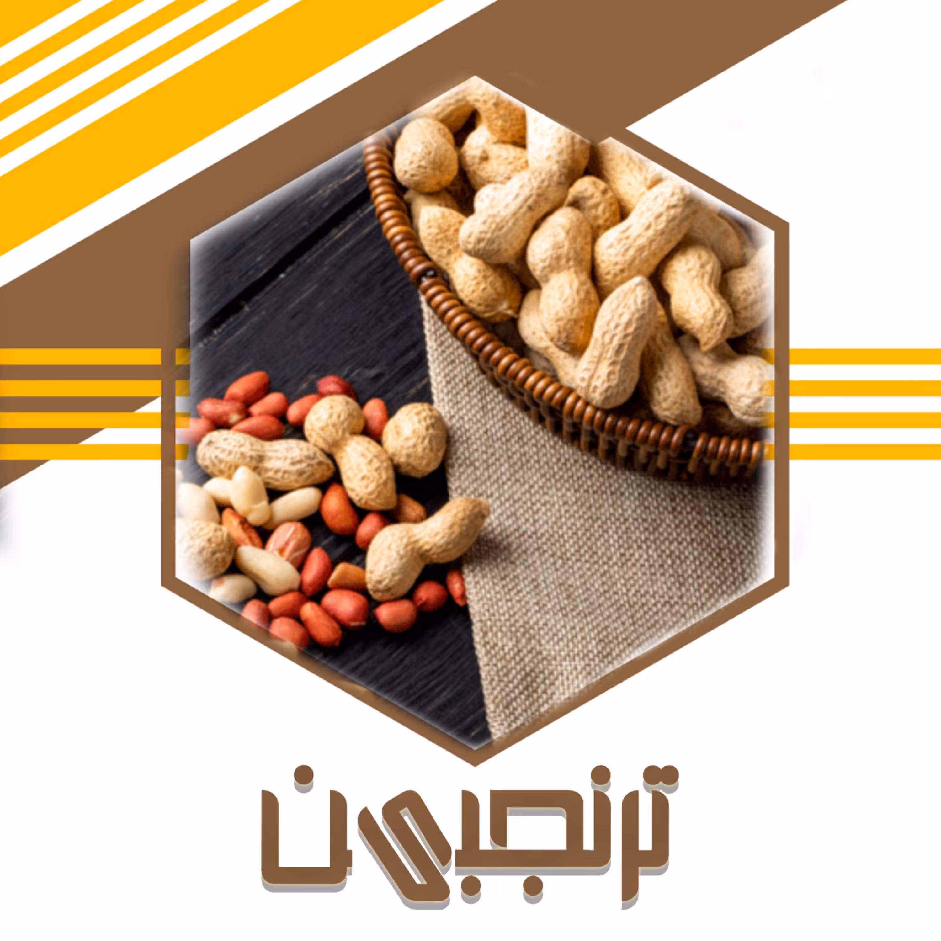 بادام زمینی درشت با غلاف(500گرم) ممتاز آستانه.ترنجبین