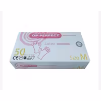 دستکش 50 عددی کرم  op perfect سایز مدیوم