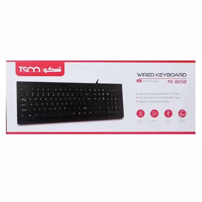 کیبرد TSCO TK 8012 با گارانتی 12 ماهه