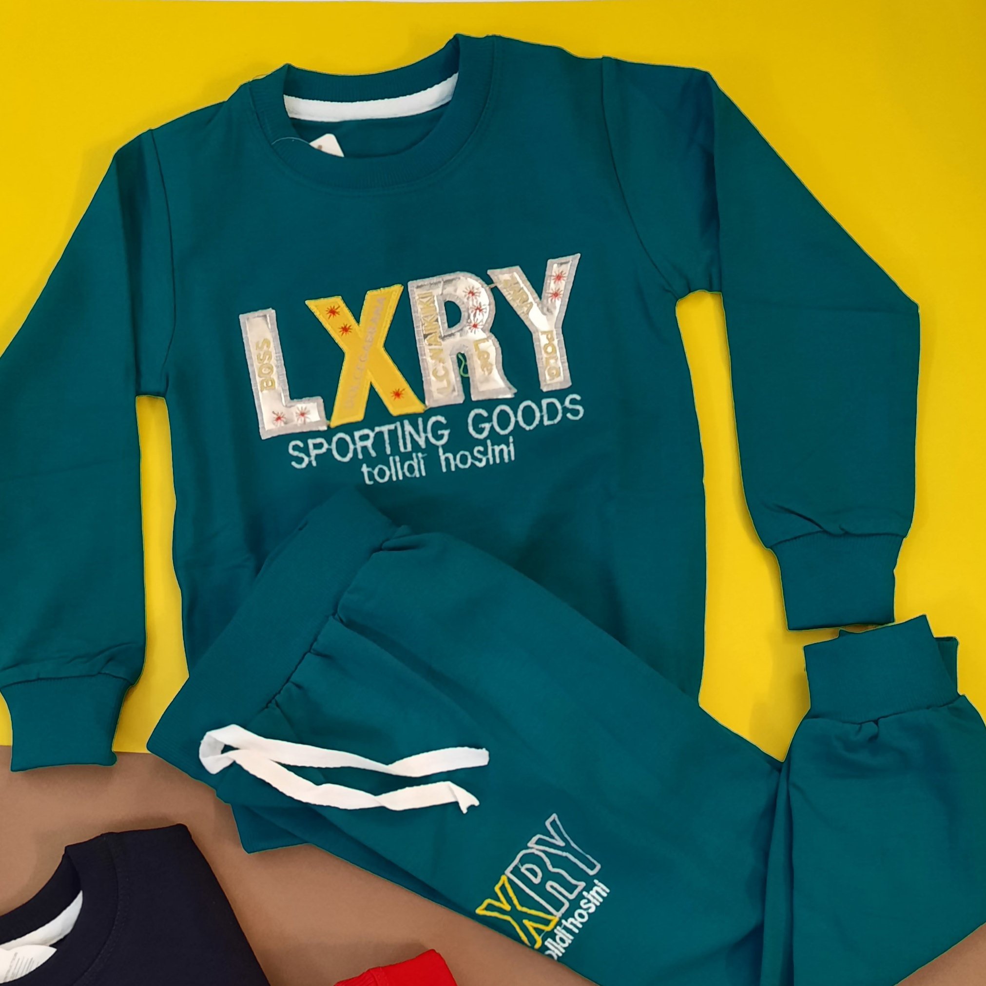بلوز شلوار ست پسرانه نخ پنبه عالی مدل LXRY سایز 45 و 50
